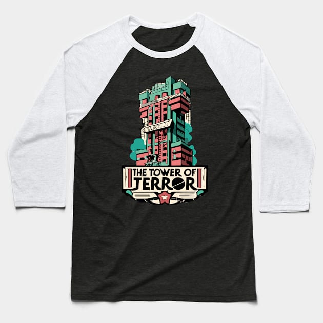 Tower of Terror Baseball T-Shirt by InspiredByTheMagic